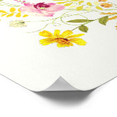 Poster Fleurs d'orchidées violettes roses Mariage de cour (Coin)