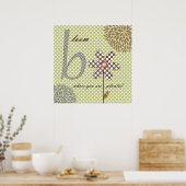 Poster Fleurs douces (Cuisine)