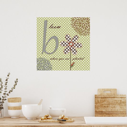 Poster Fleurs douces (Cuisine)