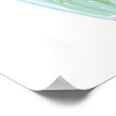 Poster Fleurs douces et jolies +Nom personnalisé (Coin)