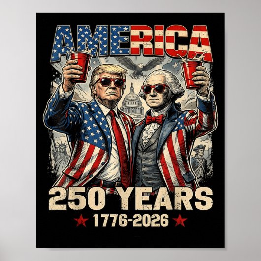 Poster Fleurs du 250e anniversaire des États-Unis d'Améri (Devant)