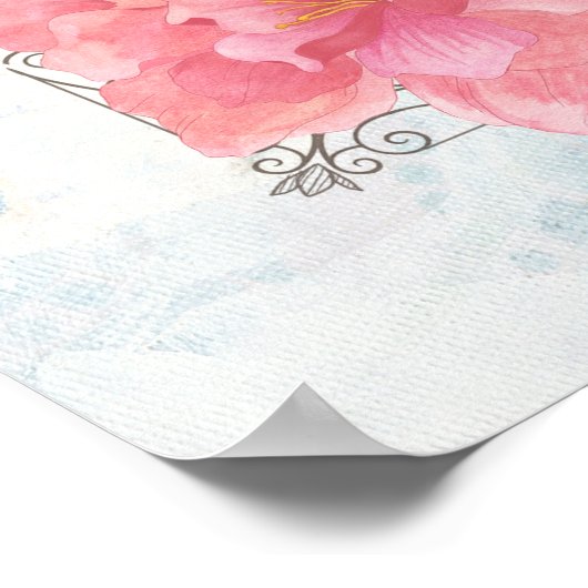 Poster Fleurs du Jardin (Coin)