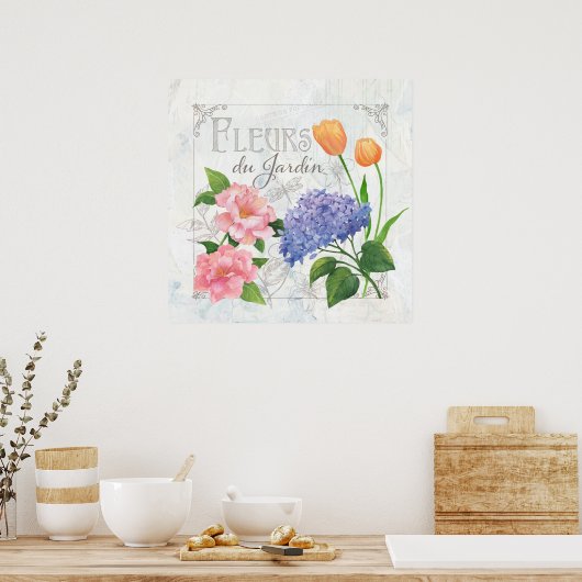 Poster Fleurs du Jardin (Cuisine)