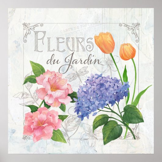 Poster Fleurs du Jardin (Devant)