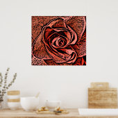 POSTER FLEURS DU JARDIN DE PAYS (Cuisine)