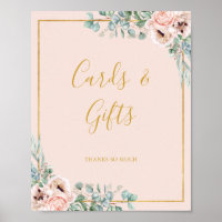 Fleurs Élégantes Rose | Panneau Cartes et Cadeaux