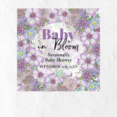 Poster Fleurs élégantes violettes du jardin Bébé en fleur