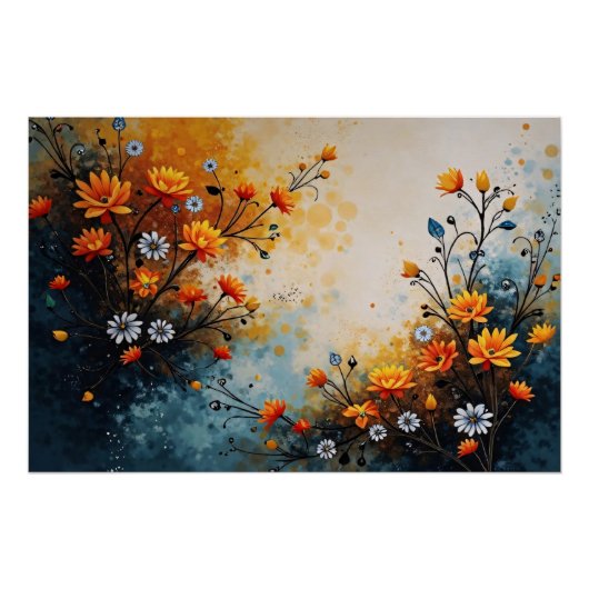 Poster Fleurs en célébration (Devant)