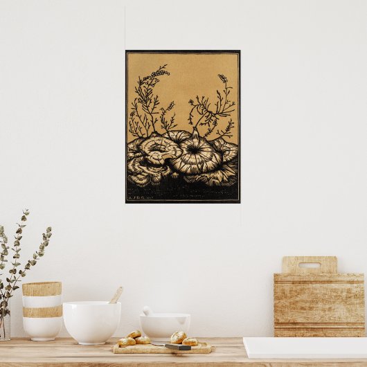 Poster Fleurs en fleurs (Cuisine)