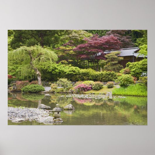 Poster Fleurs en fleurs au Jardin Japonais, (Devant)