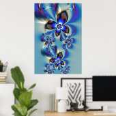 Poster Fleurs en hiver (Bureau à domicile)