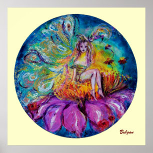 Poster FLEURS EN Imaginaire DE NUIT