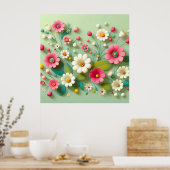 Poster Fleurs en Papier (Cuisine)