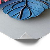 Poster Fleurs en papier coloré (Coin)