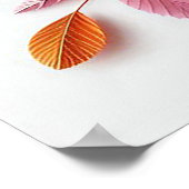 Poster Fleurs en papier colorées (Coin)