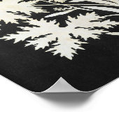 Poster Fleurs en silhouette (Coin)