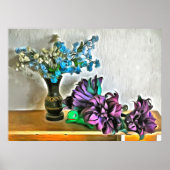 Poster Fleurs en soie et en corn Husk 2190 Imprimer (Devant)