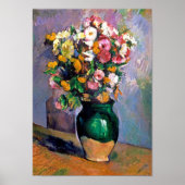 Poster Fleurs en Vase, Cézanne (Devant)