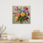 Poster Fleurs Épanouies (Cuisine)