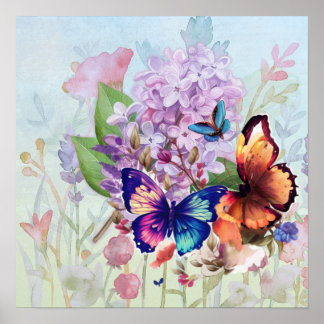 Poster Fleurs Épanouies