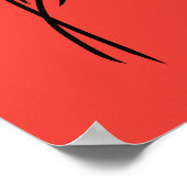 Poster Fleurs esquissées (Coin)