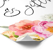 Poster Fleurs et Cartes et Cadeaux d'agrumes (Coin)