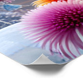 Poster Fleurs et cristaux de glace (Coin)