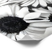 Poster Fleurs et espace, art spatial (Coin)