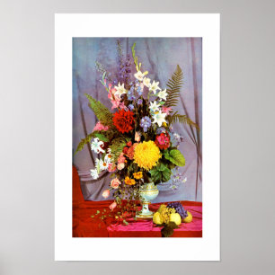 Poster Fleurs et fruits