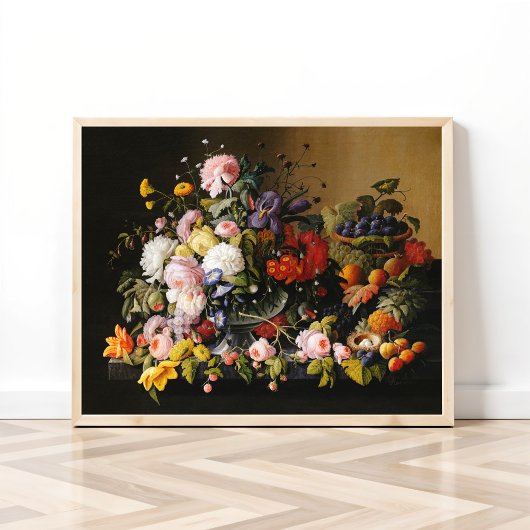 Poster Fleurs et fruits de Severin Roesen