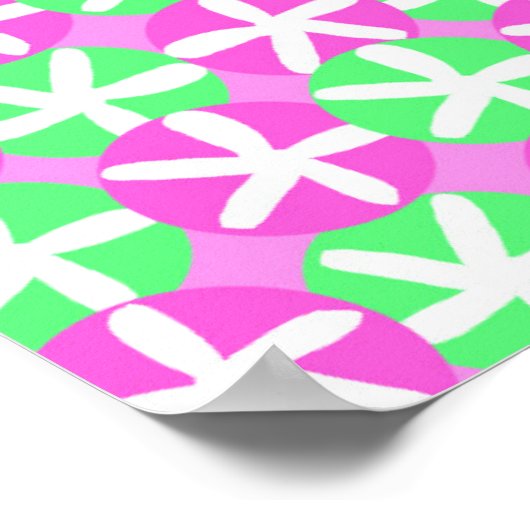 Poster Fleurs et points (Coin)