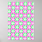 Poster Fleurs et points (Devant)