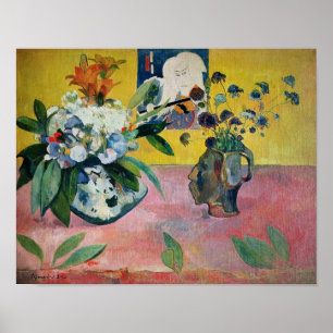 Poster Fleurs et une copie japonaise, 1889