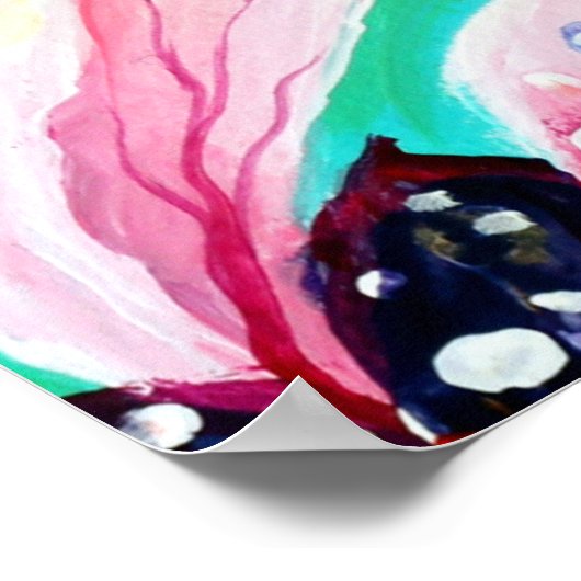 Poster Fleurs Ethérées Japonaises Sakura Cherry Tree (Coin)