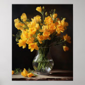 Poster Fleurs Fleurs Fleurs Fleurs Jaunes Art Imprimer Po (Devant)