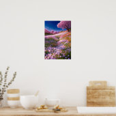 Poster Fleurs floues (Cuisine)