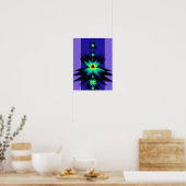 Poster Fleurs fractales Mandelbrot (Cuisine)