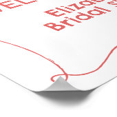 Poster Fleurs Fraîches Fraîches Du Marché Accueil Corail (Coin)