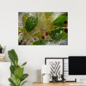 Poster Fleurs Gelées (Bureau à domicile)