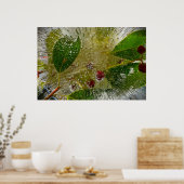 Poster Fleurs Gelées (Cuisine)