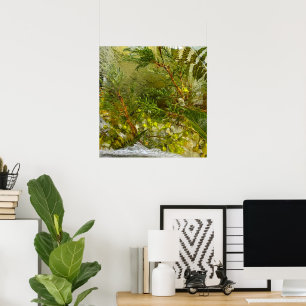 Poster Fleurs glacées,