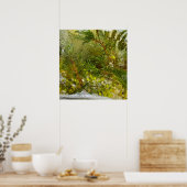 Poster Fleurs glacées, (Cuisine)