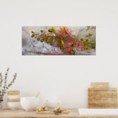 Poster Fleurs glacées, (Cuisine)