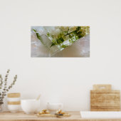 Poster Fleurs glacées, (Cuisine)