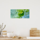 Poster Fleurs glacées, (Cuisine)