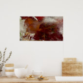 Poster Fleurs glacées, (Cuisine)