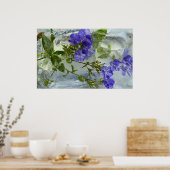 Poster Fleurs glacées, (Cuisine)
