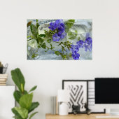 Poster Fleurs glacées, (Bureau à domicile)