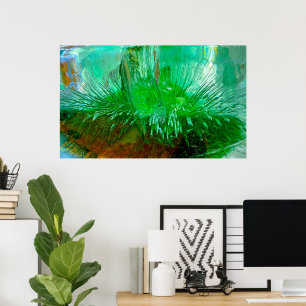 Poster Fleurs glacées,