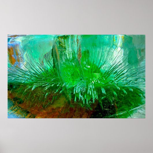 Poster Fleurs glacées, (Devant)